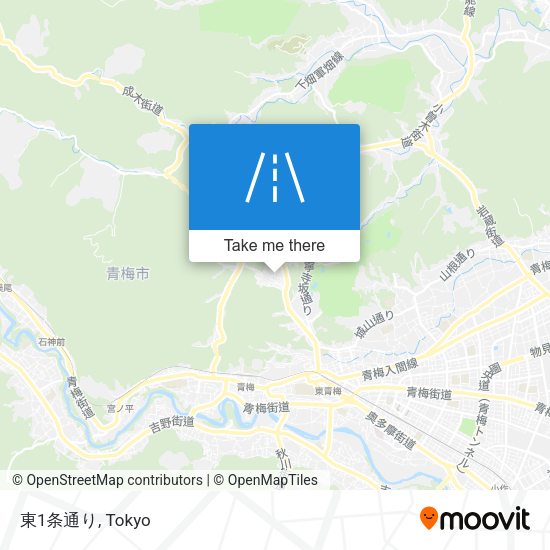 東1条通り map