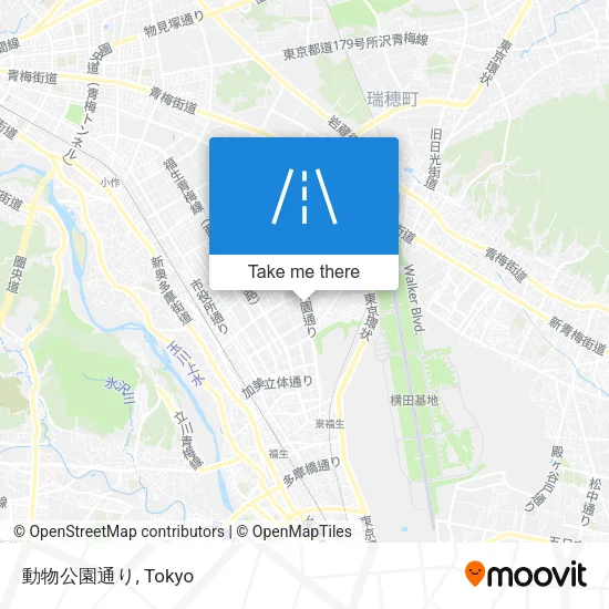 動物公園通り map