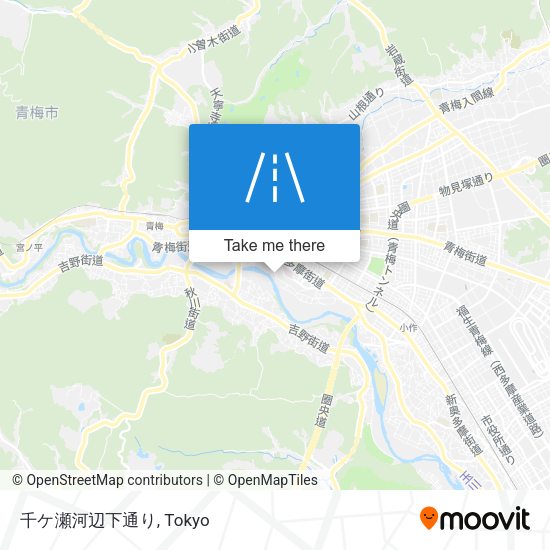 千ケ瀬河辺下通り map