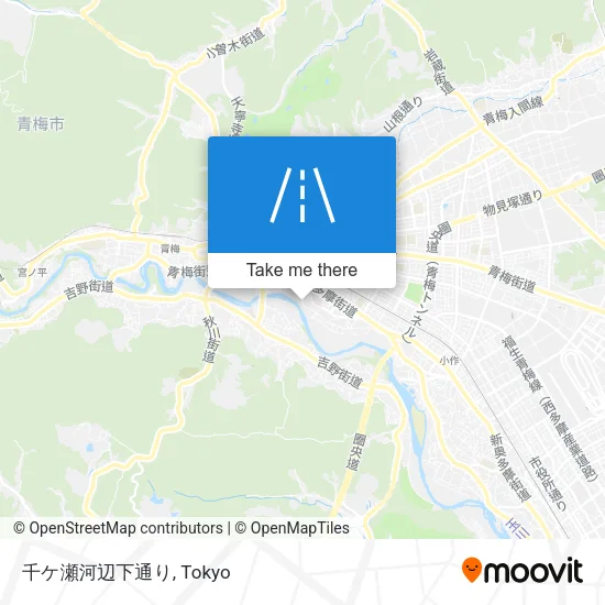 千ケ瀬河辺下通り map