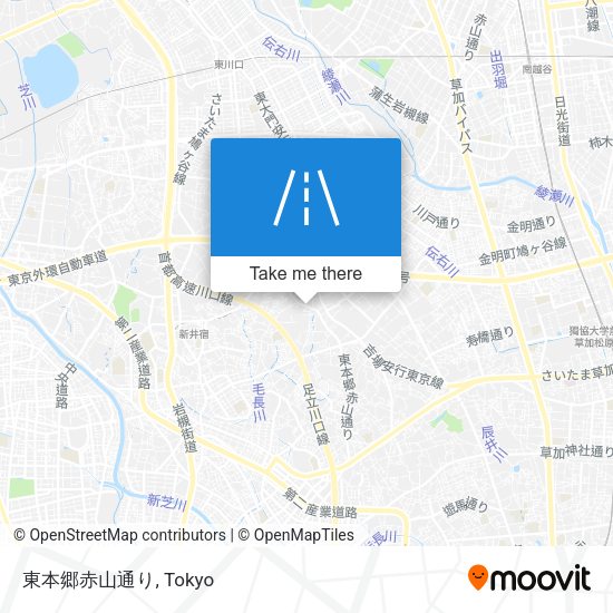 東本郷赤山通り map