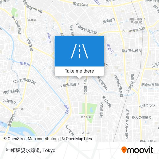 神領堀親水緑道 map