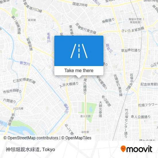 神領堀親水緑道 map