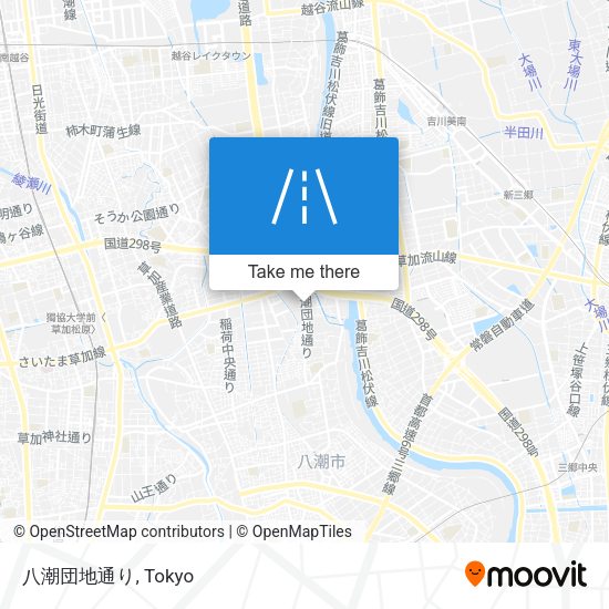 八潮団地通り map