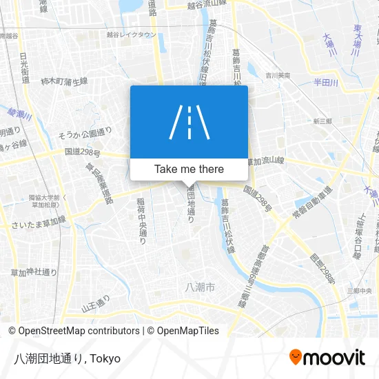 八潮団地通り map