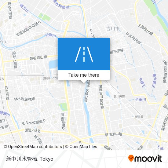 新中川水管橋 map