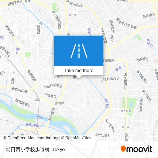 朝日西小学校歩道橋 map
