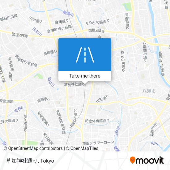草加神社通り map