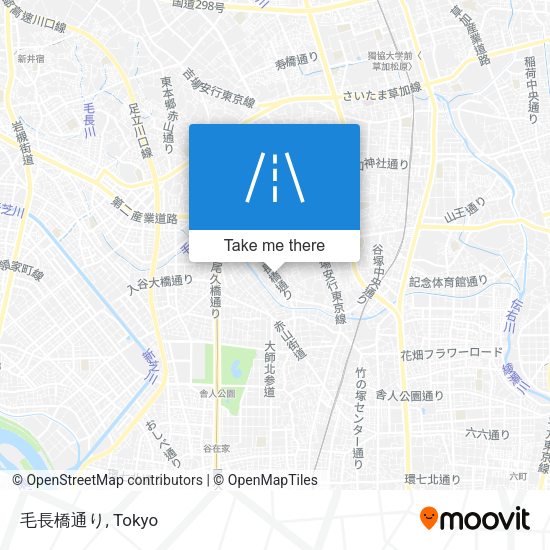 毛長橋通り map