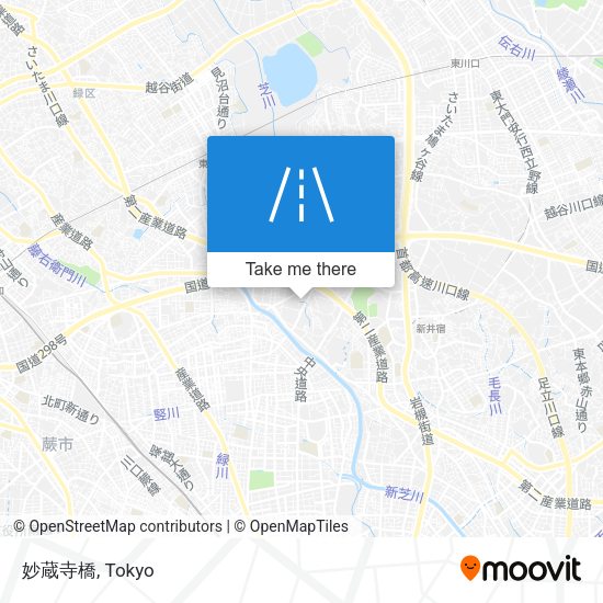 妙蔵寺橋 map