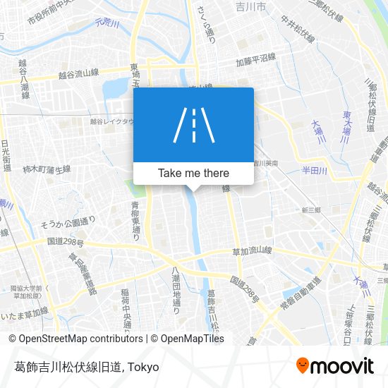 葛飾吉川松伏線旧道 map