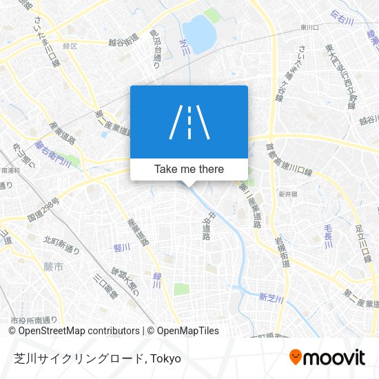 芝川サイクリングロード map