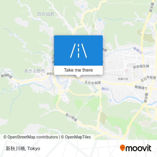 新秋川橋 map