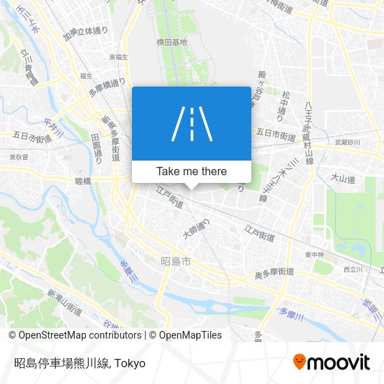 昭島停車場熊川線 map