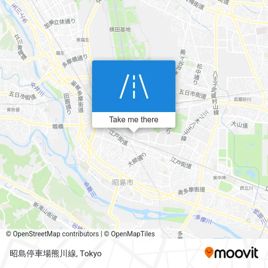 昭島停車場熊川線 map