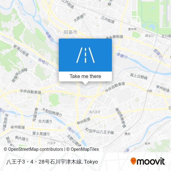八王子3・4・28号石川宇津木線 map