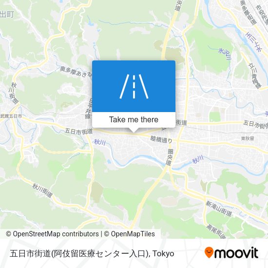 五日市街道(阿伎留医療センター入口) map