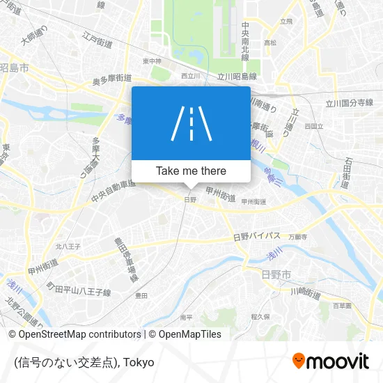 (信号のない交差点) map