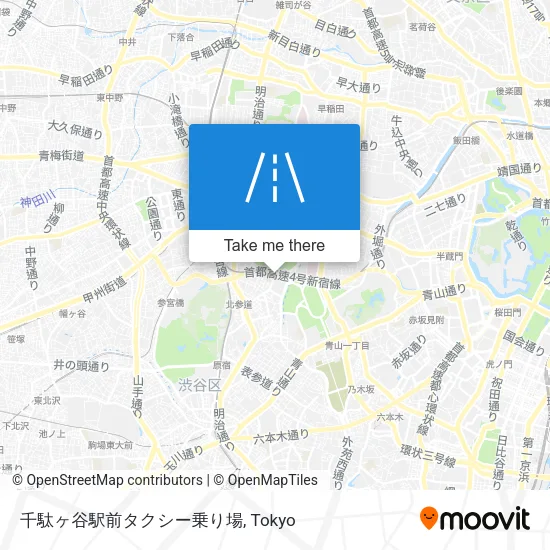 千駄ヶ谷駅前タクシー乗り場 map