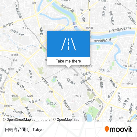 田端高台通り map