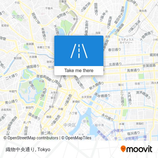 織物中央通り map