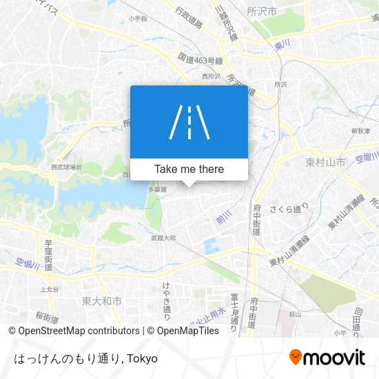 はっけんのもり通り map