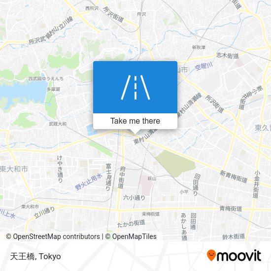 天王橋 map