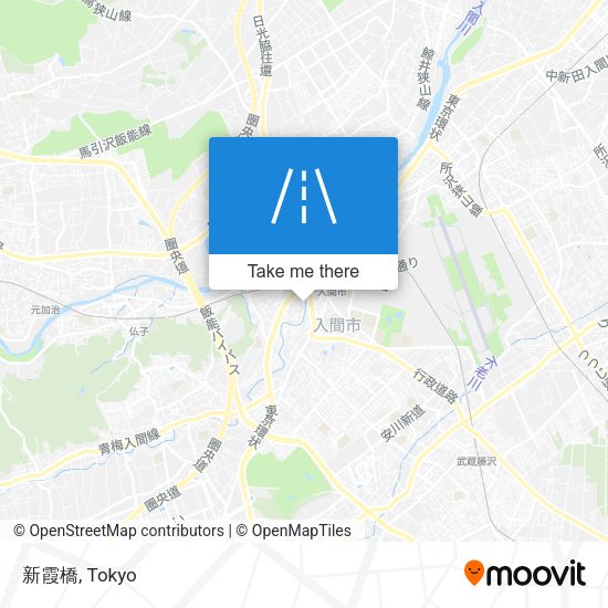 新霞橋 map