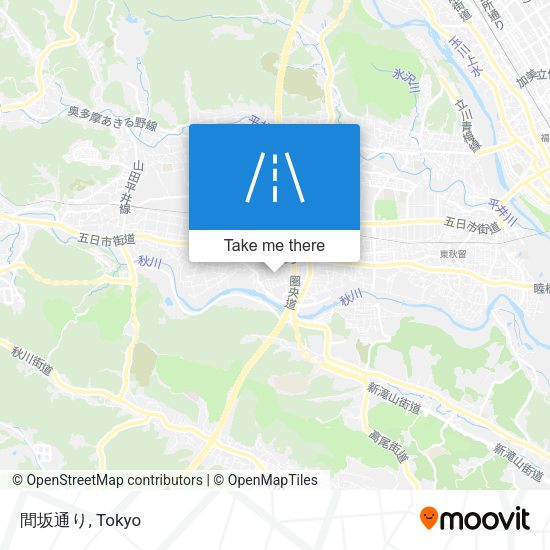 間坂通り map
