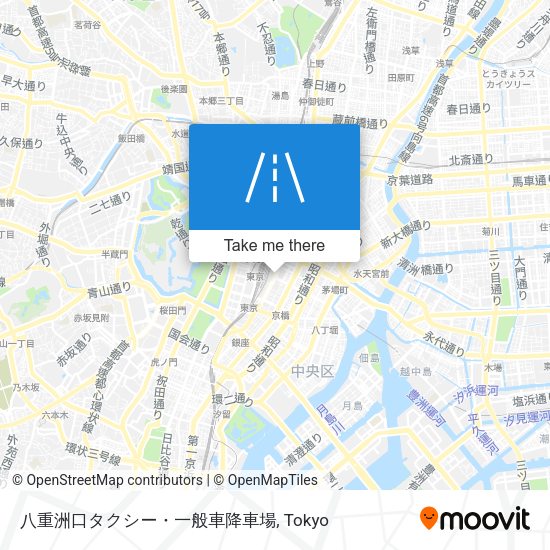八重洲口タクシー・一般車降車場 map