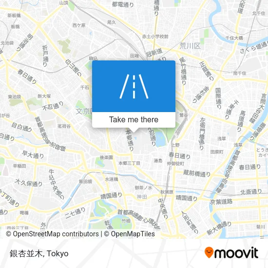 銀杏並木 map