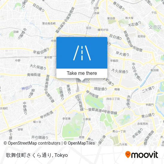 歌舞伎町さくら通り map
