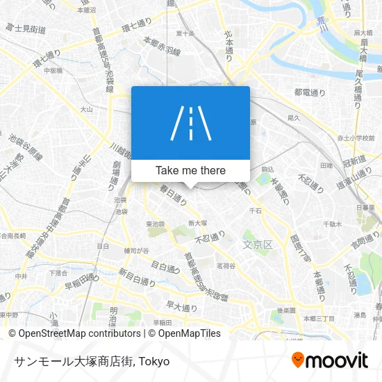 サンモール大塚商店街 map