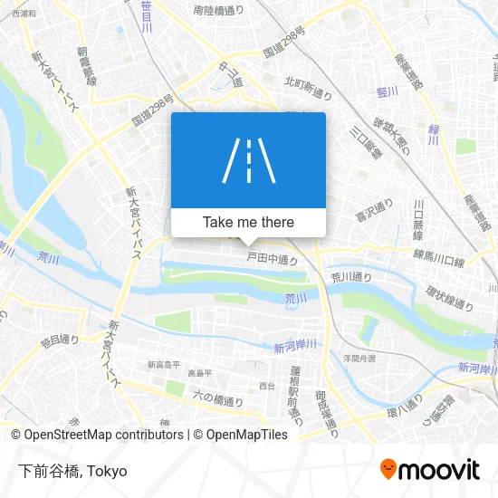 下前谷橋 map