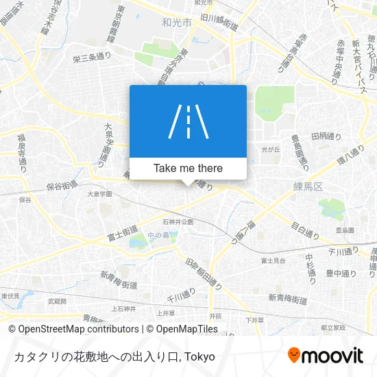 カタクリの花敷地への出入り口 map