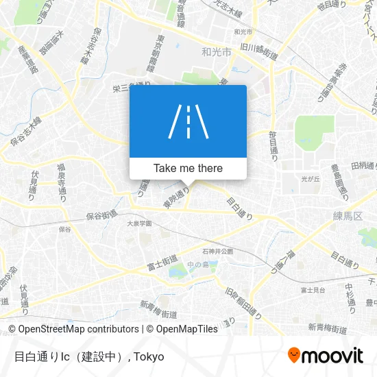 目白通りIc（建設中） map