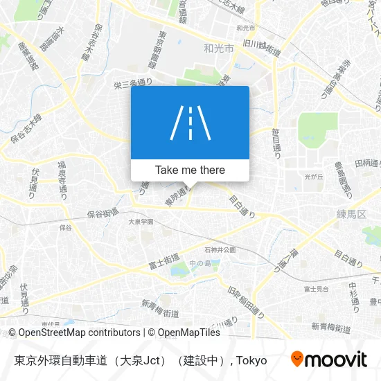 東京外環自動車道（大泉Jct）（建設中） map