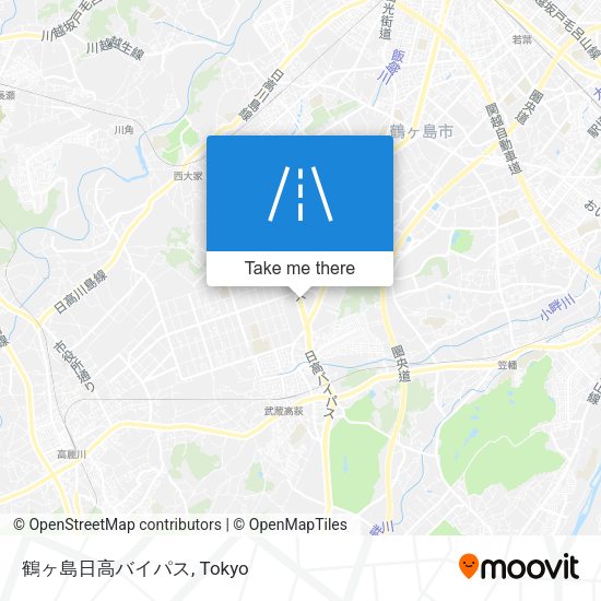 鶴ヶ島日高バイパス map
