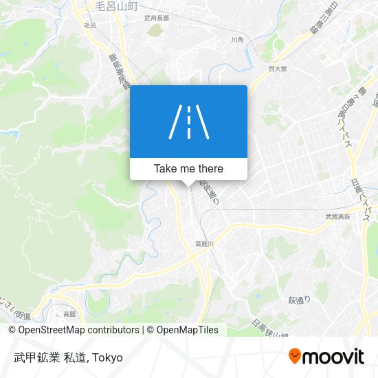 武甲鉱業 私道 map