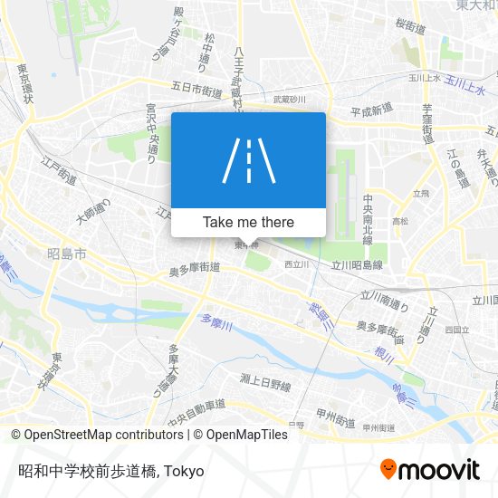 昭和中学校前歩道橋 map