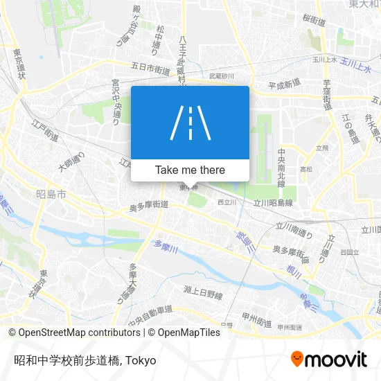 昭和中学校前歩道橋 map