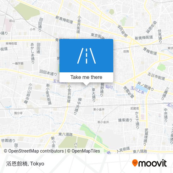 浴恩館橋 map