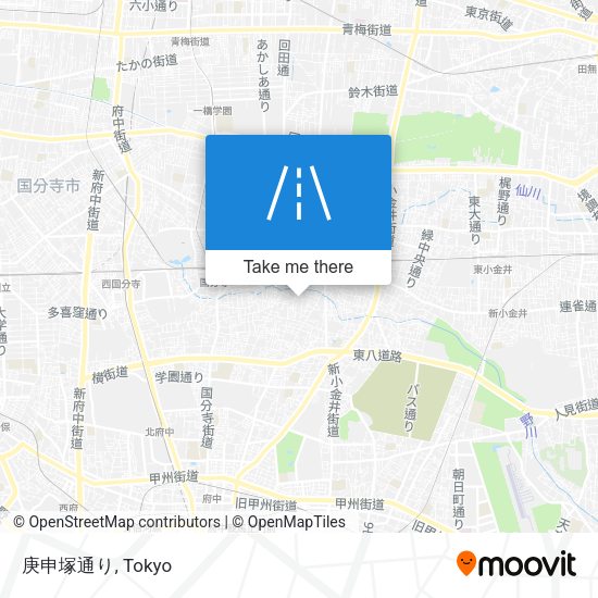 庚申塚通り map