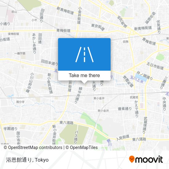 浴恩館通り map