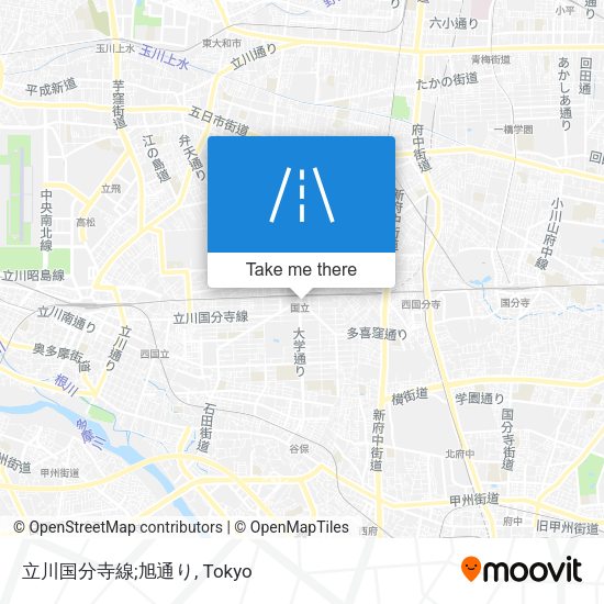 立川国分寺線;旭通り map