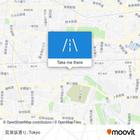 質屋坂通り map