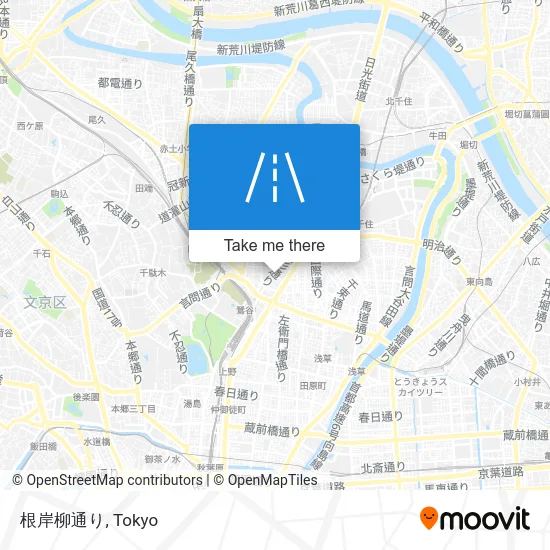 根岸柳通り map