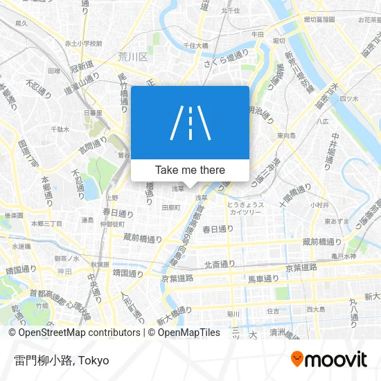 雷門柳小路 map