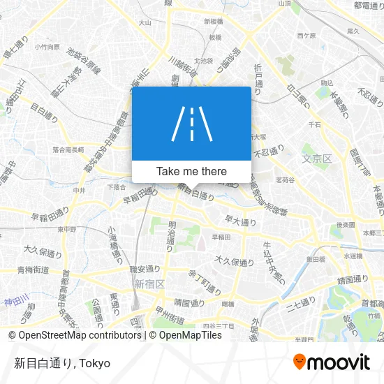 新目白通り map