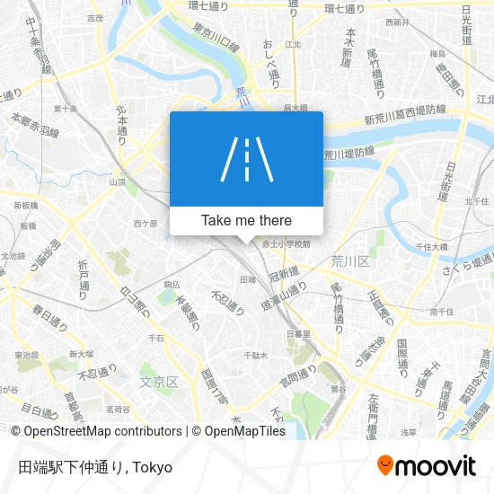 田端駅下仲通り map